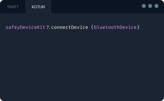 Connect to Safey Device