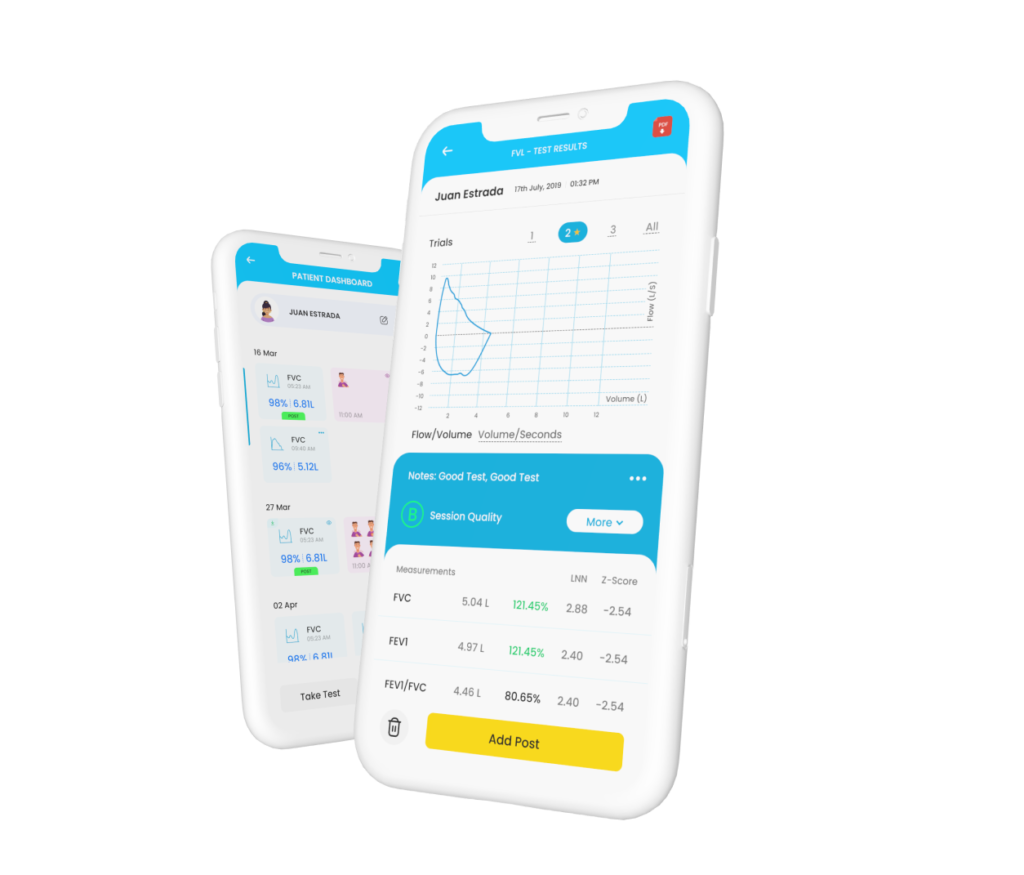 Clinic Spirometer US FDA Cleared accurate and affordable Spirometer.